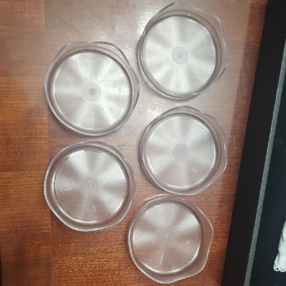 Tupperware Clear Coasters